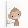 Playful Monkey Nursery Wall Art - Kids Room Decor Print