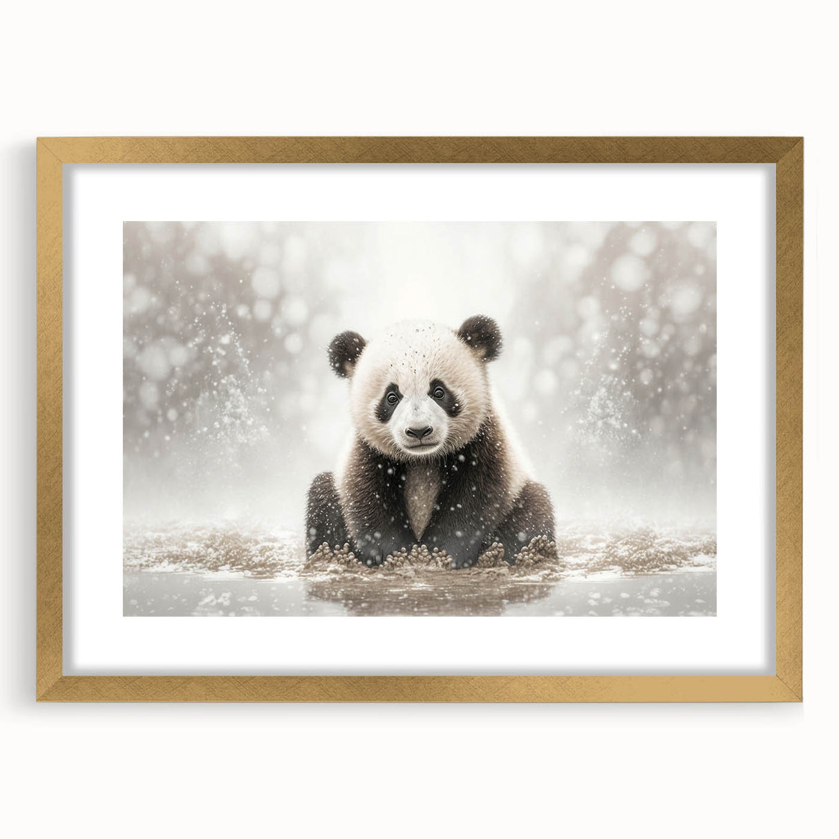 Adorable Baby Panda Wall Art - Perfect for Kids Room Decor