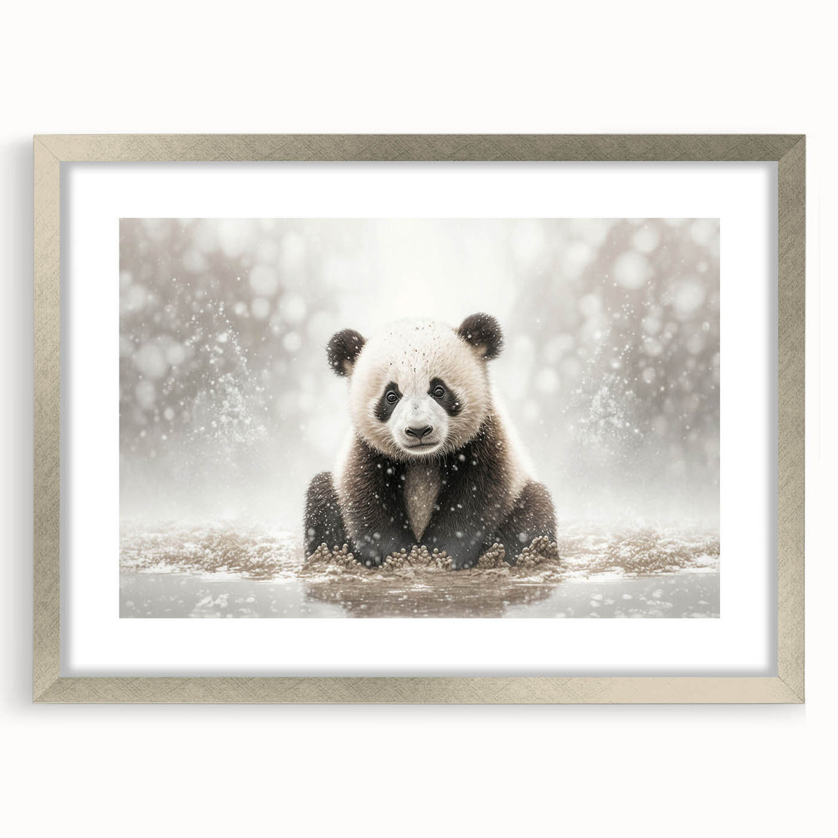 Adorable Baby Panda Wall Art - Perfect for Kids Room Decor