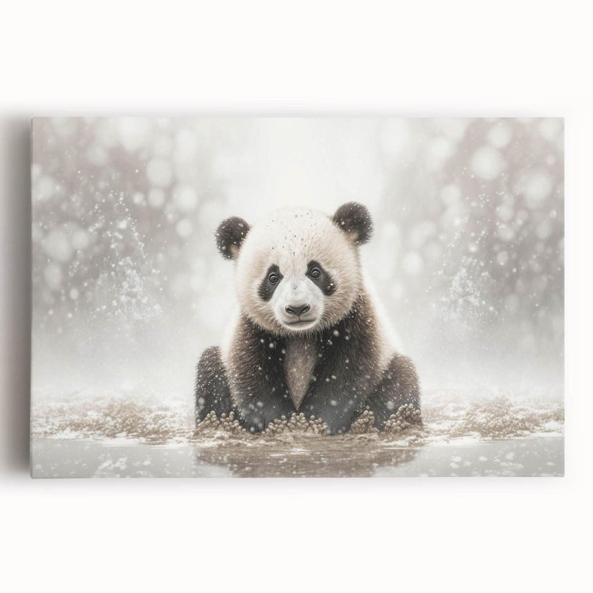 Adorable Baby Panda Wall Art - Perfect for Kids Room Decor