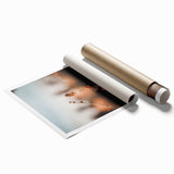 Extra large rolled print of fall-themed floral art in muted earth tones, ideal for classy bathroom wall art.