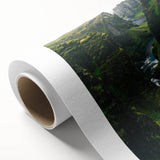 Art Deco poster featuring a spring theme on rolled canvas, with pastel colors, ideal for nursery wall art.