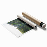 Extra large rolled print featuring a vibrant floral design, ideal for classy bathroom or large living room wall art.