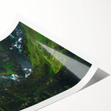 Extra large wall art featuring line art flowers in black on white, rolled canvas, ideal for large living room wall decor.