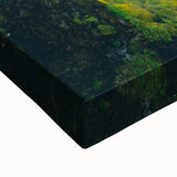 Large art featuring a black and white landscape painting on stretched canvas, ideal for bedroom wall decor.