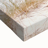 Large art depicting a black and white landscape painting on stretched canvas, suitable for bedroom wall decor.