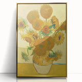 Acrylic print of a Van Gogh-inspired painting in gold frame, featuring art deco style, suitable for modern art wall decor.