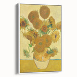 Vintage poster art of Van Gogh's painting on extra large framed canvas, featuring vibrant colors.