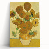 Black and white stretched canvas of Van Gogh's painting, ideal for kitchen wall art.