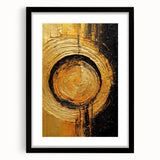 Abstract wall art design featuring a blend of colorful strokes, framed with a sleek black mat, showcasing a modern aesthetic ideal for home decor. Perfect for adding a vibrant touch to any living space, this artwork enhances contemporary interiors.