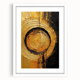 Abstract strokes wall art featuring vibrant colors in an elegant frame with a white mat, showcasing modern design perfect for contemporary home decor.