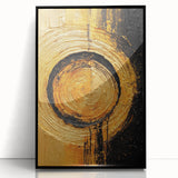 Framed abstract wall art featuring dynamic black strokes on a white background, showcasing a modern design ideal for contemporary home decor.