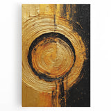 Abstract wall art featuring vibrant, multicolored strokes on a stretched canvas, designed to enhance modern interiors with a bold artistic statement.