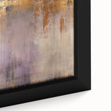 Close-up of a framed abstract strokes wall art design, showcasing vibrant colors and dynamic brushwork on a textured canvas, ideal for modern home decor.