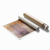 Abstract wall art print showcasing vibrant, multicolored strokes in a dynamic composition. Ideal for modern decor, this rolled canvas adds a splash of creativity and color to any space. Perfect for art enthusiasts seeking unique pieces to enhance their interior design.