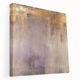 Abstract wall art design showcasing vibrant, multicolored strokes on a stretched canvas, viewed from the side to highlight its depth and texture, ideal for modern decor.