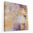 Abstract strokes wall art in vibrant colors displayed on a stretched canvas, showcasing vivid brushwork and a modern design, perfect for enhancing contemporary interiors.