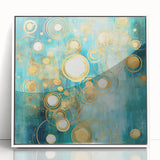 Framed acrylic wall art showcasing abstract strokes in a blend of soft pastel colors, perfect for modern decor. The artwork is presented in a sleek white frame, adding elegance to any interior space.