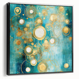 Abstract strokes wall art in a black frame, showcasing dynamic brushwork and a modern aesthetic, ideal for enhancing contemporary home decor.