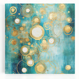 Abstract strokes wall art on stretched canvas, showcasing vibrant colors and dynamic brushwork, perfect for modern home decor or artistic spaces.