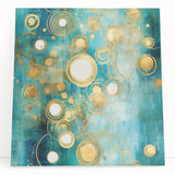 Abstract strokes wall art on stretched canvas, showcasing vibrant colors and dynamic patterns. Ideal for modern home decor, adding a contemporary touch to any space.