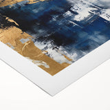 Abstract strokes wall art on rolled canvas, showcasing vibrant colors and dynamic patterns, perfect for modern home decor. Packaged in a protective tube for safe delivery.