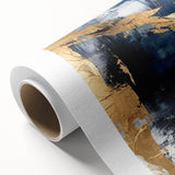 Abstract strokes wall art on rolled canvas, showcasing vibrant colors and dynamic shapes. Ideal for modern decor, enhancing any living space or office ambiance.