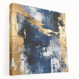 Abstract strokes wall art on stretched canvas showcasing vibrant colors and fluid designs, ideal for modern home decor, delivering an artistic touch to any space.