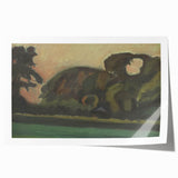 Modern Wall Art – Abstract Landscape After Sunset