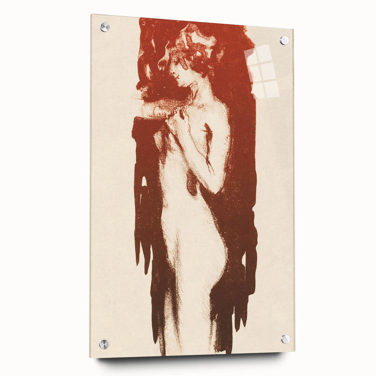 Modern Wall Art - Huib Luns’ Staande naakte vrouw Print