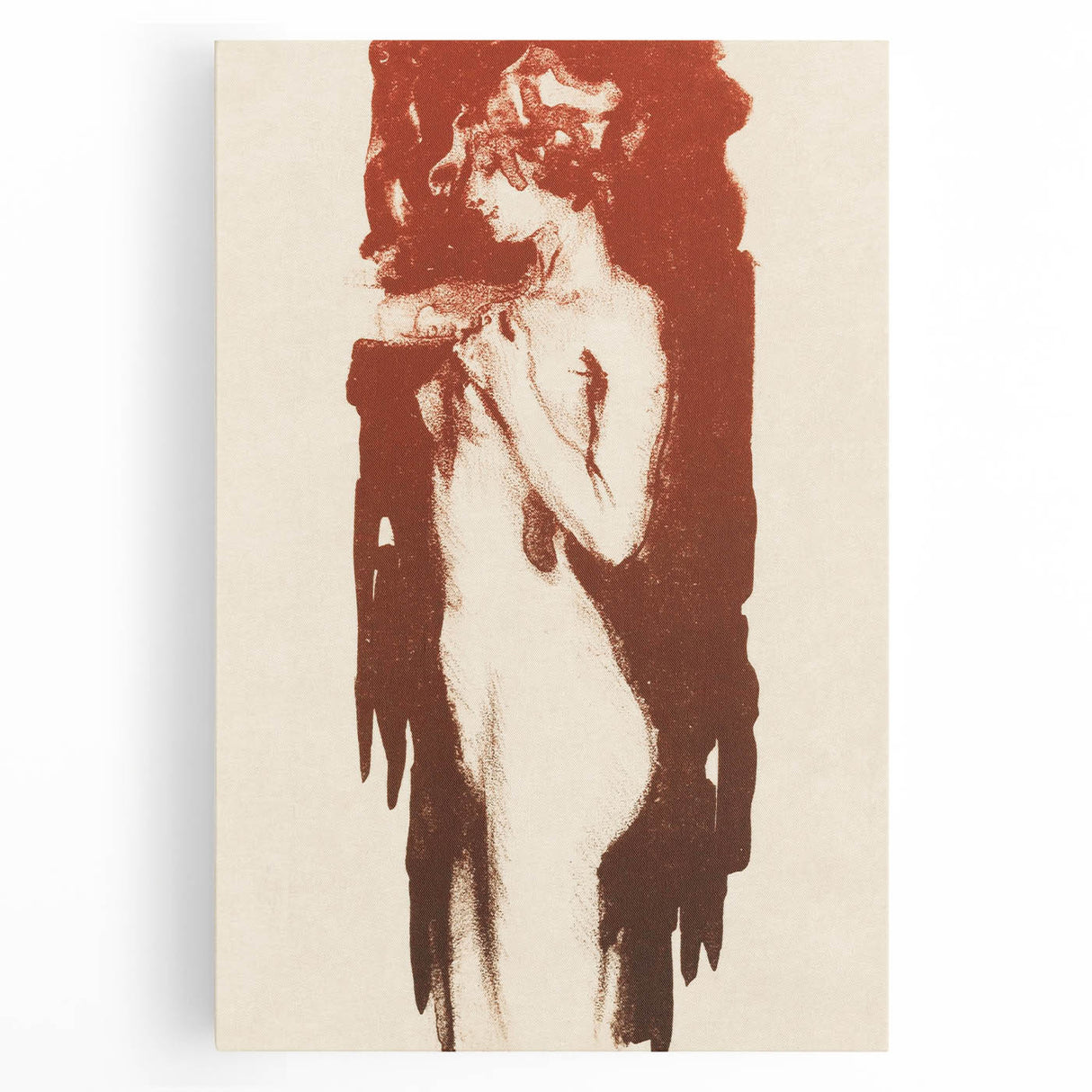 Modern Wall Art - Huib Luns’ Staande naakte vrouw Print