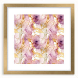 Abstract wall art featuring golden strokes on a textured background, elegantly framed with a mat, showcasing a modern design ideal for contemporary decor. Perfect for enhancing living spaces with a touch of sophistication and style.