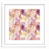 Abstract strokes wall art framed in white matting, showcasing vibrant colors and dynamic patterns, ideal for modern home decor or office environments.