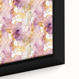 Close-up of framed abstract strokes wall art on canvas, showcasing vibrant colors and textured brushwork, perfect for modern home decor.