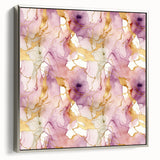 Framed abstract strokes wall art in silver, showcasing vibrant colors and dynamic shapes, perfect for modern home decor, adding elegance to any room.