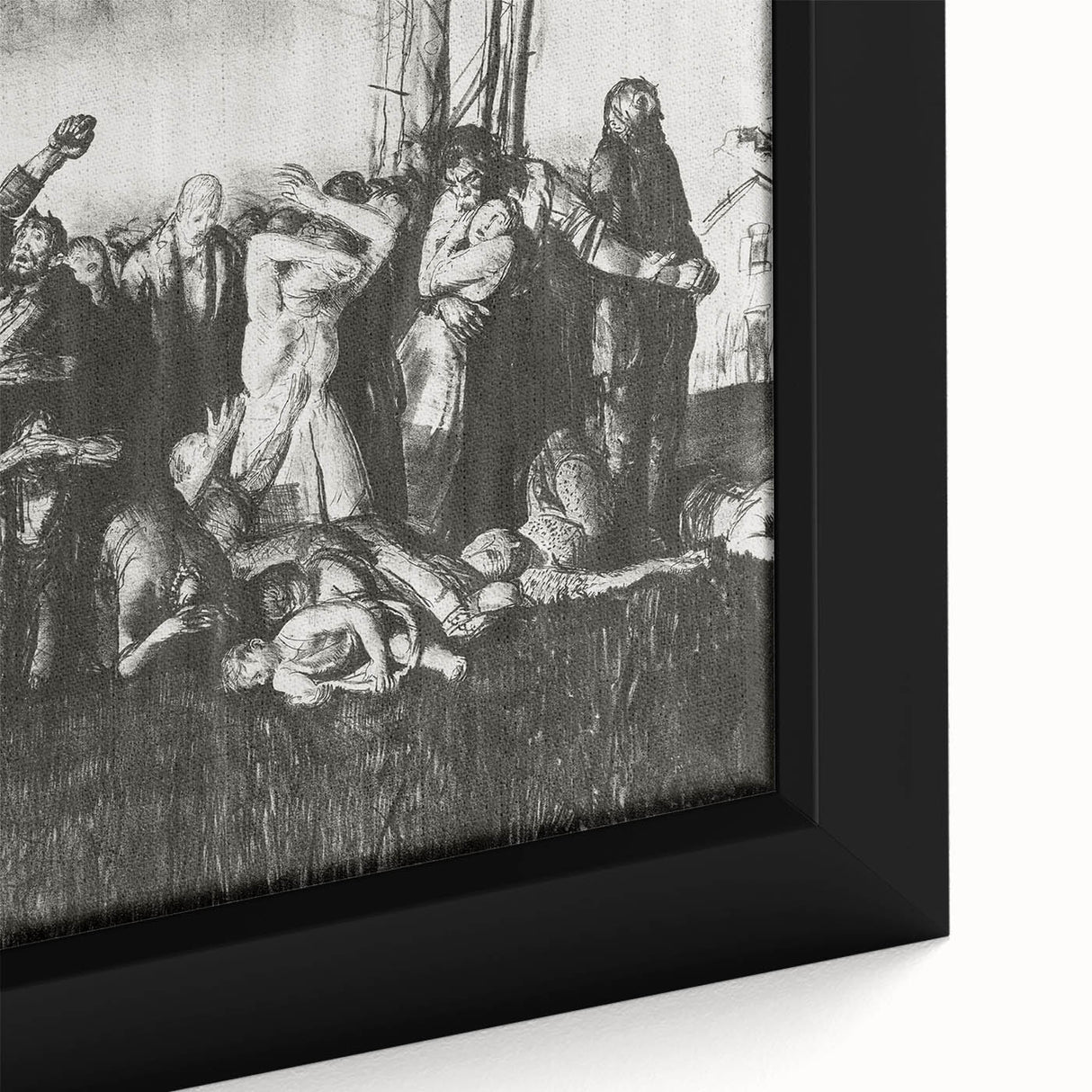 Modern Wall Art – The Village Massacre by George Wesley Bellows