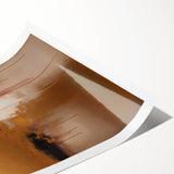 Abstract wall art print showcasing vibrant multicolored strokes on a textured background, rolled for easy shipping and display, perfect for modern home decor.