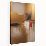 Abstract strokes wall art on stretched canvas, showcasing vibrant colors and dynamic patterns, perfect for modern home decor and artistic interiors.