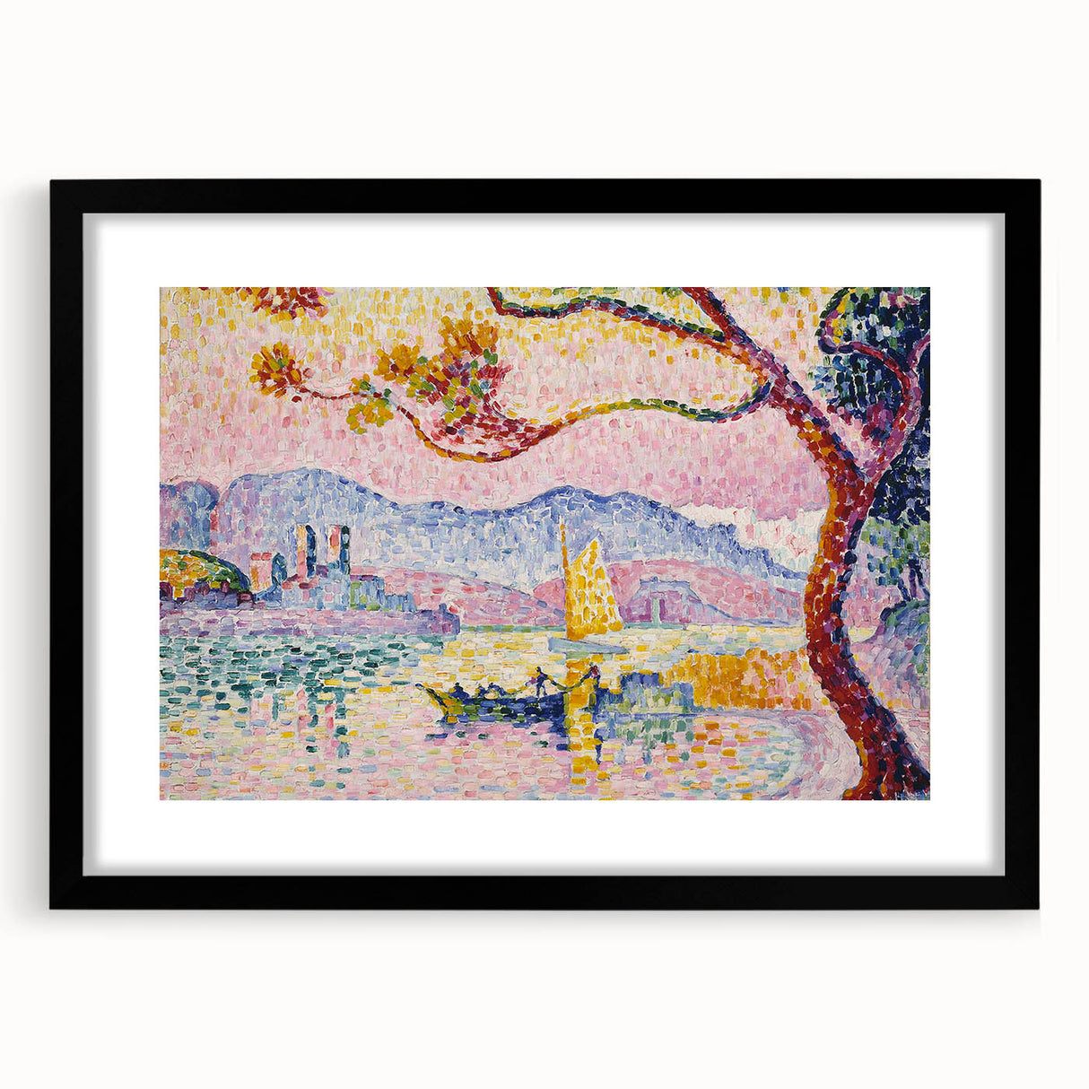Modern Wall Art – Pointillist Masterpiece of Antibes