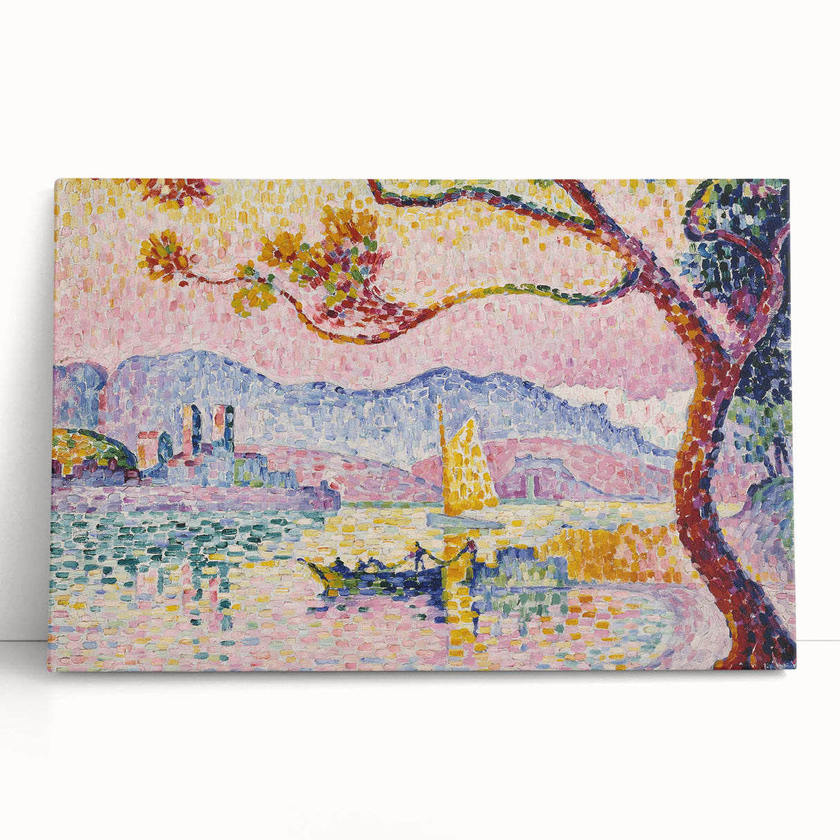 Modern Wall Art – Pointillist Masterpiece of Antibes