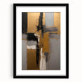 Abstract strokes wall art in a sleek black frame featuring a modern design with a white mat; ideal for contemporary home decor and art enthusiasts.