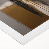 Abstract strokes wall art on rolled canvas, showcasing vibrant colors and dynamic patterns, ideal for modern home decor. Packaged securely in a cardboard tube.