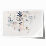 Modern Wall Art – Abstract Bermuda Trees and Architecture