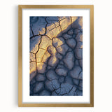 Elegant gold-framed landscape artwork showcasing majestic cliffs, adorned with a white mat for a polished look, perfect for enhancing home decor. Ideal for nature lovers and art enthusiasts.