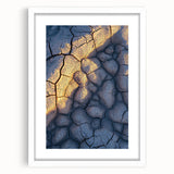 Framed landscape artwork showcasing majestic cliffs in a serene setting, featuring a white mat and elegant frame, perfect for home decor enhancement. Ideal for nature lovers and interior design enthusiasts.