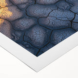 Rolled canvas artwork featuring a stunning landscape of cliffs at sunset, with vibrant colors and intricate details, packaged securely in a protective cardboard tube. Perfect for home decor enthusiasts seeking unique wall art.