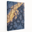 Stretched canvas artwork showcasing a dramatic side view of colorful cliffs against a vibrant sky, perfect for enhancing modern home decor with a natural landscape theme.