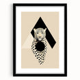 Custom Dining Room Wall Decor - Leopard & Geometric Artwork