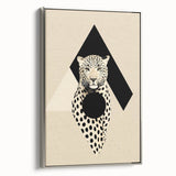 Custom Dining Room Wall Decor - Leopard & Geometric Artwork