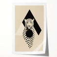 Custom Dining Room Wall Decor - Leopard & Geometric Artwork